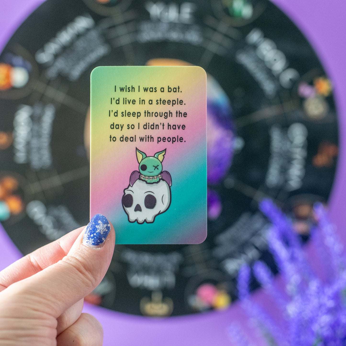 The Sweary Affirmation Shop - Affirmation Deck | Funny Pastel Affirmations | 20 Card Set | Gender Neutral