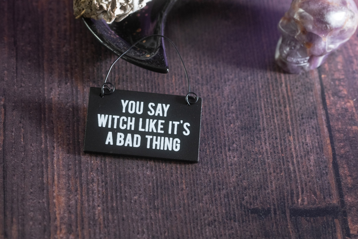 Witchy Hanging Mini Signs