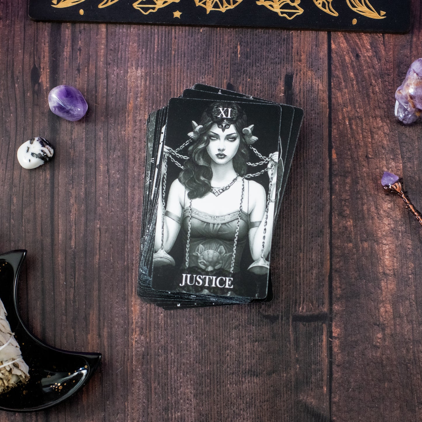 Gothic Victorian Tarot Deck - Indie Designer - Set of 78 Tarot Cards