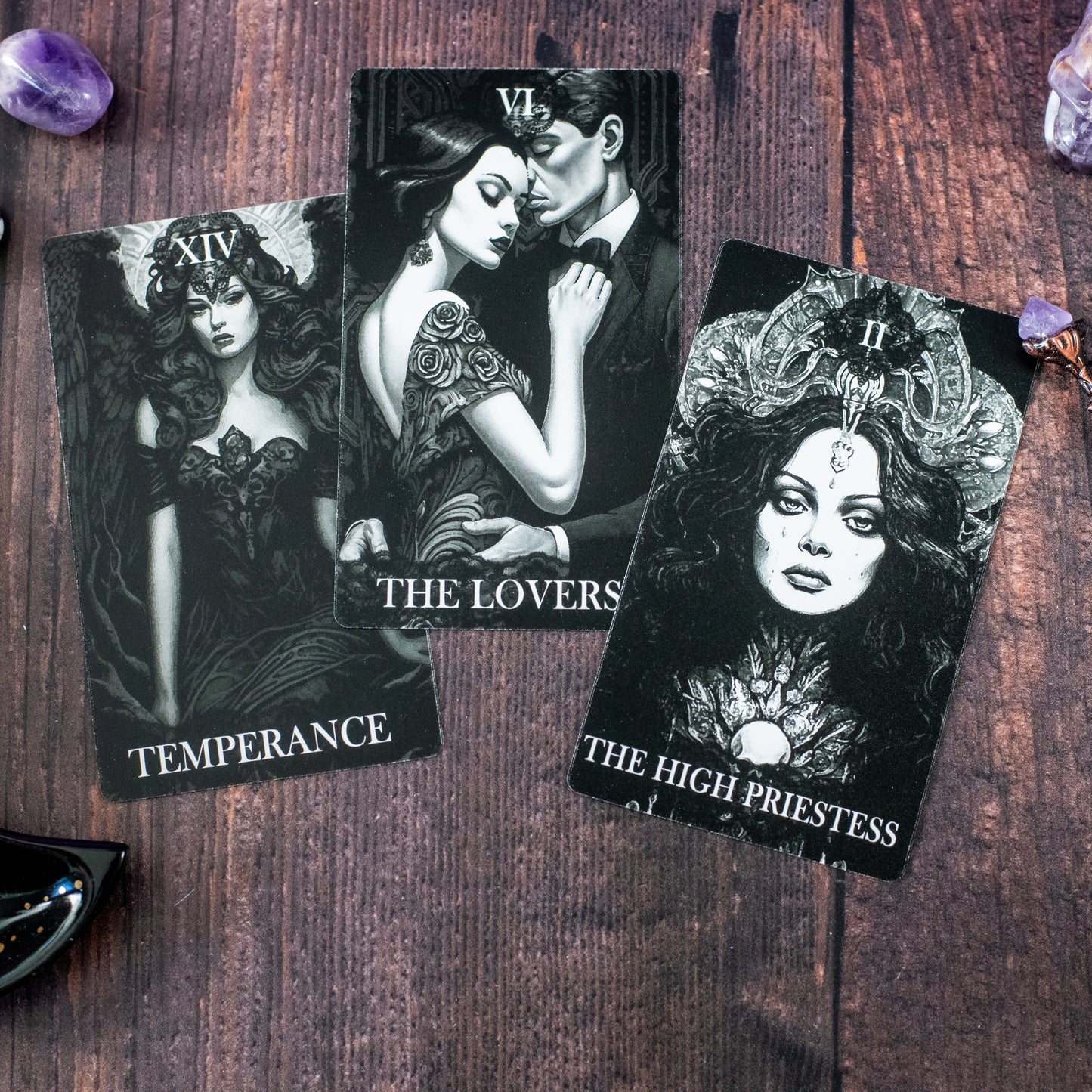 Gothic Victorian Tarot Deck - Indie Designer - Set of 78 Tarot Cards