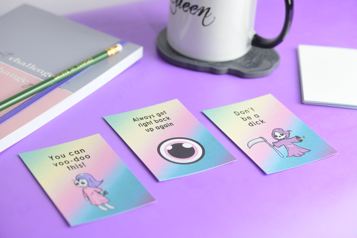 Affirmation Advent Calendar - Sassy Pastel Goth Edition - 24 Cards