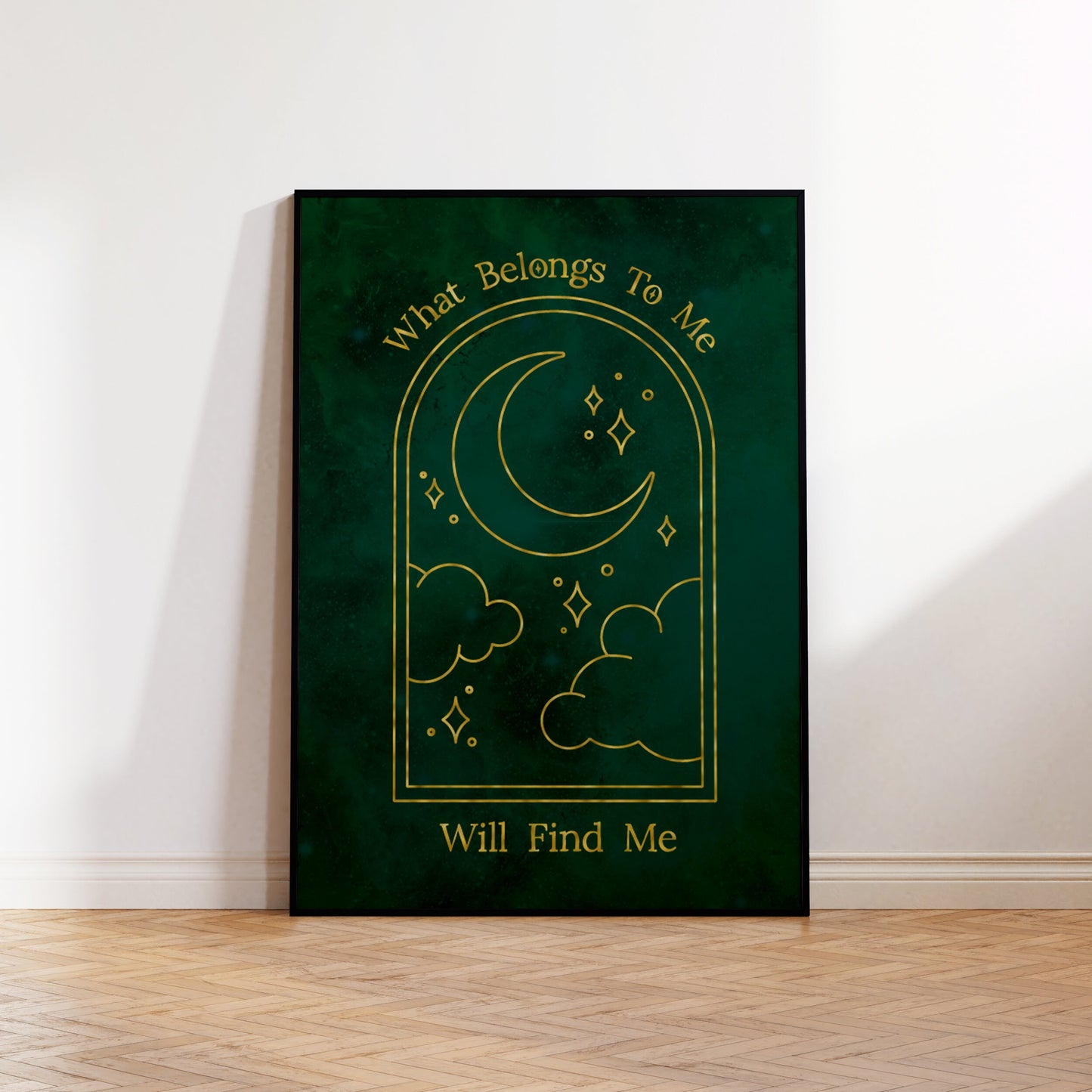 What Belongs To Me Will Find Me Affirmation Art Print | Chic Home Decor