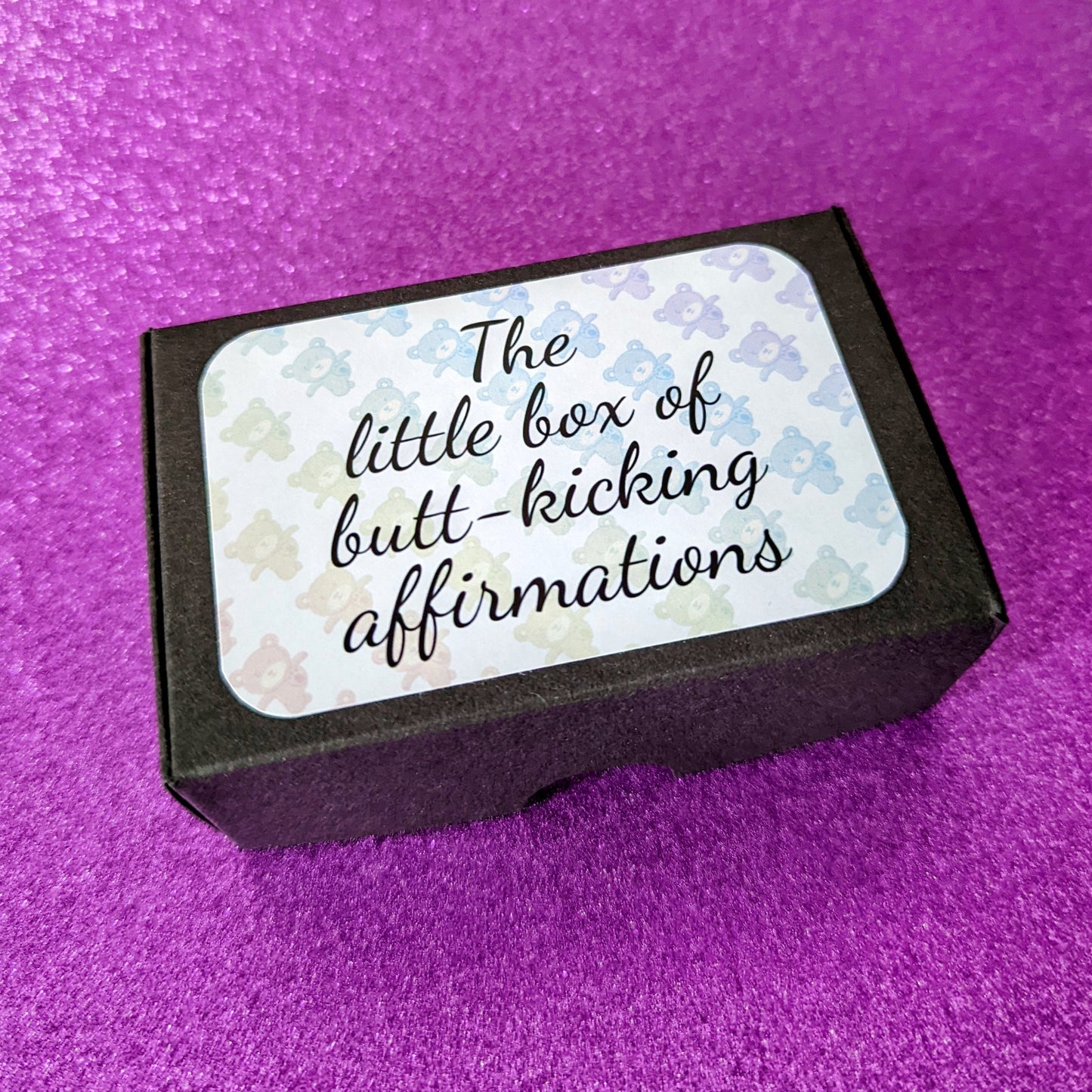 The Sweary Affirmation Shop - Buttkicking Affirmations Deck | Sweary Encouragement Cards | Custom Rainbow Card Set | Personalised Affirmation Gift Box